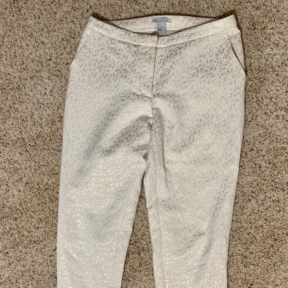 Elegant pants, discrete golden color size 8